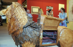 Modern reconstruction of Leonardo's mechanical lion